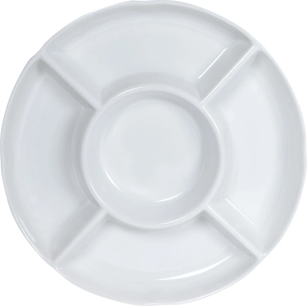 Krumble Tapasbord Met 5 Vakken / Servies / Borden / Hapjesbord / Serveerschalen / Serveerborden / Gourmetbord - Wit 1 Krumble Tapasbord Met 5 Vakken / Servies / Borden / Hapjesbord / Serveerschalen / Serveerborden / Gourmetbord - Wit