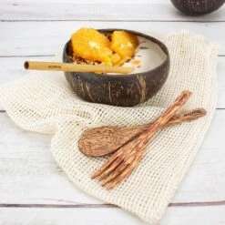 Ecowize Coconut Bowls (Set Van 3) - Kokosnoot Kom & Schaal - Met 3 Lepels, 3 Vorken En 8 Bamboe Rietjes - Zero Waste & Herbruikbaar - Duurzaam Cadeau 13 Ecowize Coconut Bowls (Set Van 3) - Kokosnoot Kom & Schaal - Met 3 Lepels, 3 Vorken En 8 Bamboe Rietjes - Zero Waste & Herbruikbaar - Duurzaam Cadeau -Kookgerei Koning Verkoop 1200x1198 32