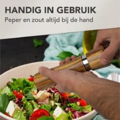 Nimma® Peper En Zoutmolen Set - Incl Navul Lepel - Verstelbare Maalgraad - Acacia Hout -Kookgerei Koning Verkoop 1200x1198 36