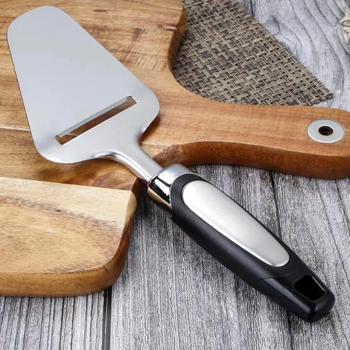 Merkloos, Kaasschaaf- Kaasschaaf Voor Harde Kaas-Kaasschaaf Voor Oude Kaas - Kaasschaaf Voor Jonge Kaas - Multifunctionele Kaasschaaf - Vaatwasser Bestendig - Kaasschaaf Zwart - RVS- 230 X 82 Mm- Keukengerei- Keuken Accessoires 10 Merkloos, Kaasschaaf- Kaasschaaf Voor Harde Kaas-Kaasschaaf Voor Oude Kaas - Kaasschaaf Voor Jonge Kaas - Multifunctionele Kaasschaaf - Vaatwasser Bestendig - Kaasschaaf Zwart - RVS- 230 X 82 Mm- Keukengerei- Keuken Accessoires - Afbeelding 10