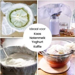 Kaasdoek Neteldoek Passeerdoek - Katoen - Ongebleekt - 90 X 180 Cm 10 Kaasdoek Neteldoek Passeerdoek - Katoen - Ongebleekt - 90 X 180 Cm -Kookgerei Koning Verkoop 1200x1198 67