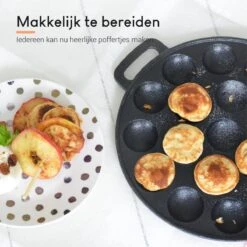 Ocina Poffertjespan – Combo Pack – 19 Poffertjes – Poffertjesmaker – Poffertjespan Inductie – Poffertjespan Electrisch – Gietijzeren Pan - Inclusief Doseerfles, Handvaten, 6x Poffertjesvorken En Invetkwast – Gratis Receptenboek 18 Ocina Poffertjespan – Combo Pack – 19 Poffertjes – Poffertjesmaker – Poffertjespan Inductie – Poffertjespan Electrisch – Gietijzeren Pan - Inclusief Doseerfles, Handvaten, 6x Poffertjesvorken En Invetkwast – Gratis Receptenboek -Kookgerei Koning Verkoop 1200x1198 79