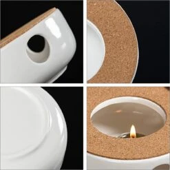 ConBlom Keramische Theepot, Warmer, Theewarmer, Koffiewarmer, Stoofje, Met Kurk-stoofje, Theepot Basis, Theefornuis, Melkwarmer Voor Thuis, Café, Theemelk (zonder Kaars En Theepot) -Kookgerei Koning Verkoop 1200x1199 2