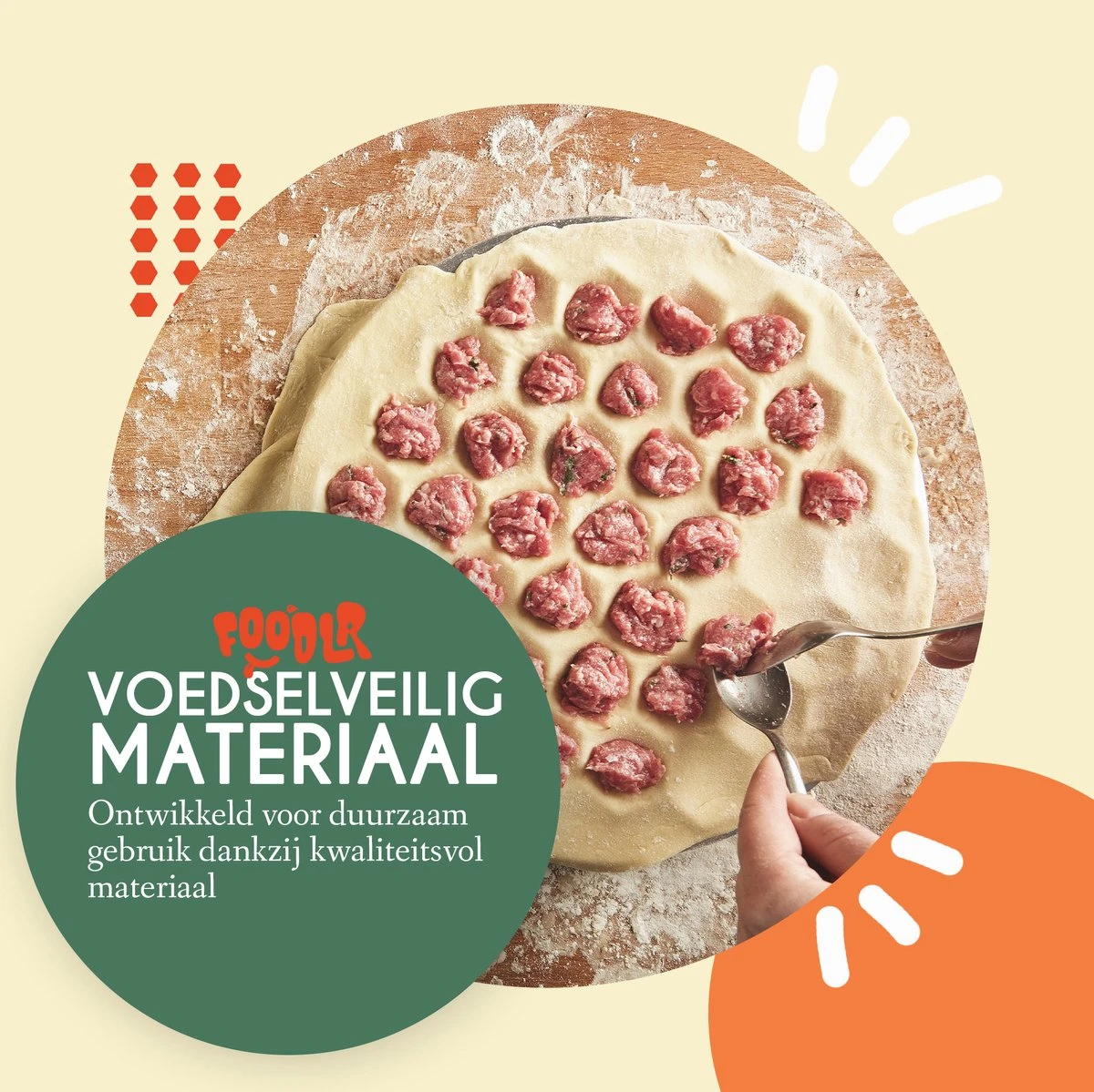 Foodlr Dumpling Maker Met 37 Gaten - Ravioli Maker Keuken Accessoires + Met Dumpling Kookboek 3 Foodlr Dumpling Maker Met 37 Gaten - Ravioli Maker Keuken Accessoires + Met Dumpling Kookboek - Afbeelding 3