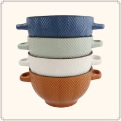 OTIX Soepkommen - Met Oor - Set Van 4 - Verschillende Kleuren - Aardewerk - 680 Ml 13 OTIX Soepkommen - Met Oor - Set Van 4 - Verschillende Kleuren - Aardewerk - 680 Ml -Kookgerei Koning Verkoop 1200x1200 1060