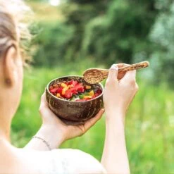 Ecowize Coconut Bowls (Set Van 3) - Kokosnoot Kom & Schaal - Met 3 Lepels, 3 Vorken En 8 Bamboe Rietjes - Zero Waste & Herbruikbaar - Duurzaam Cadeau 14 Ecowize Coconut Bowls (Set Van 3) - Kokosnoot Kom & Schaal - Met 3 Lepels, 3 Vorken En 8 Bamboe Rietjes - Zero Waste & Herbruikbaar - Duurzaam Cadeau -Kookgerei Koning Verkoop 1200x1200 1075