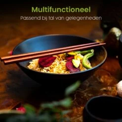 Greenwill Noodle Kom Set – Luxe Japans Servies Voor 2 Personen – Duurzame Keramieke Soepkommen – Inclusief Chopsticks Eetlepels En Houders -Kookgerei Koning Verkoop 1200x1200 1088