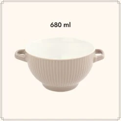 OTIX Soepkommen - Set Van 6 - Met Oor - Stapelbaar - Aardewerk - 680 Ml - 6 Kleuren -Kookgerei Koning Verkoop 1200x1200 1093