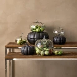 Riviera Maison Voorraadpot Met Deksel - Pumpkin Decoration Bowl - Zwart - Maat XL -Kookgerei Koning Verkoop 1200x1200 1133