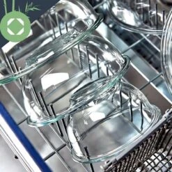 Klarstein Glazen Serveerschaal Met Bamboe Deksel - Afwasmachinebestendig - Veelzijdig Inzetbaar -Kookgerei Koning Verkoop 1200x1200 1173