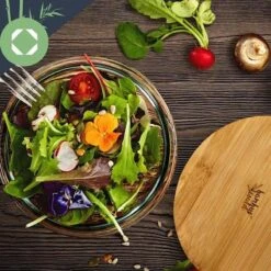 Klarstein Glazen Serveerschaal Met Bamboe Deksel - Afwasmachinebestendig - Veelzijdig Inzetbaar -Kookgerei Koning Verkoop 1200x1200 1176