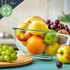 Klarstein Glazen Serveerschaal Met Bamboe Deksel - Afwasmachinebestendig - Veelzijdig Inzetbaar -Kookgerei Koning Verkoop 1200x1200 1177