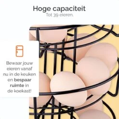 Goliving Eierrek - Eierhouder - Eiermand - Eieren Bewaren - Draaibaar - Ruimtebesparend - RVS - Zwart 10 Goliving Eierrek - Eierhouder - Eiermand - Eieren Bewaren - Draaibaar - Ruimtebesparend - RVS - Zwart -Kookgerei Koning Verkoop 1200x1200 1180