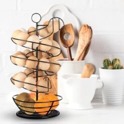 Eiermand – Eierrek – Eierhouder – Eieren – Zwart - Pasen - Tot 40 Eieren - 360° - BAULK® 19 Eiermand – Eierrek – Eierhouder – Eieren – Zwart - Pasen - Tot 40 Eieren - 360° - BAULK® -Kookgerei Koning Verkoop 1200x1200 1211