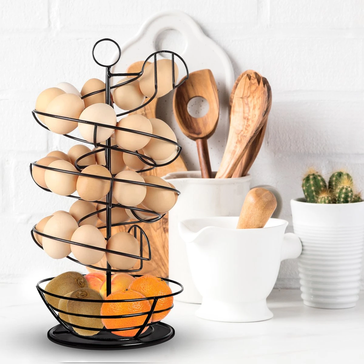 Eiermand – Eierrek – Eierhouder – Eieren – Zwart - Pasen - Tot 40 Eieren - 360° - BAULK® 10 Eiermand – Eierrek – Eierhouder – Eieren – Zwart - Pasen - Tot 40 Eieren - 360° - BAULK® - Afbeelding 10