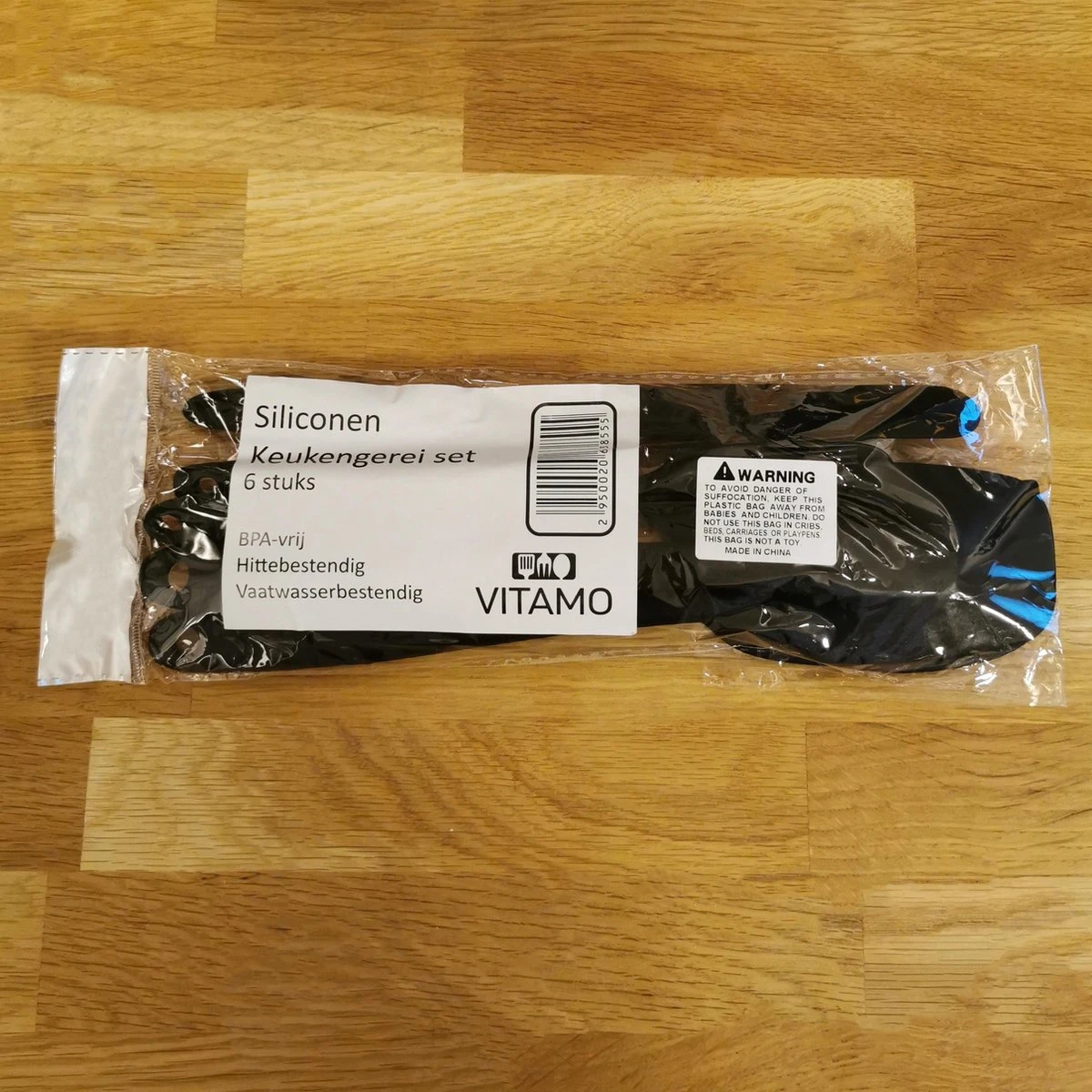 VITAMO Siliconen Spatels - Lepels - Kwast - Pannenlikker - BBQ - Hittebestendig - Vaatwasserbestendig - BPA Vrij - Keukengerei - Zwart - 6 Stuks Voordeelset 6 VITAMO Siliconen Spatels - Lepels - Kwast - Pannenlikker - BBQ - Hittebestendig - Vaatwasserbestendig - BPA Vrij - Keukengerei - Zwart - 6 Stuks Voordeelset - Afbeelding 6