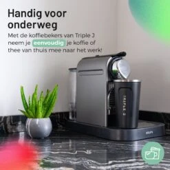 Triple J® Koffiebeker To Go - Thermosbeker - BPA & Lekvrij - 510ml - Zwart -Kookgerei Koning Verkoop 1200x1200 127
