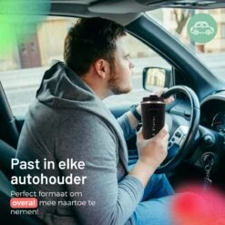 Triple J® Koffiebeker To Go - Thermosbeker - BPA & Lekvrij - 510ml - Zwart -Kookgerei Koning Verkoop 1200x1200 128