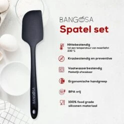 Spatel Siliconen Set Van 4 - Pannenlikker - Bakspatel - Keukengerei - Hittebestendig - Spatula - Zwart 11 Spatel Siliconen Set Van 4 - Pannenlikker - Bakspatel - Keukengerei - Hittebestendig - Spatula - Zwart -Kookgerei Koning Verkoop 1200x1200 1292