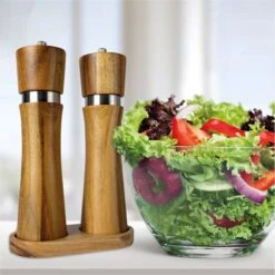 Nimma® Peper En Zoutmolen Set - Incl Navul Lepel - Verstelbare Maalgraad - Acacia Hout -Kookgerei Koning Verkoop 1200x1200 1308