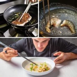 SKJØNE Keukenpincetten - Set Van 4 Stuks - 30 Cm - 16 Cm - Vleespincet - Keukentang - Kookpincet - Pincet Modelbouw - Serveerpincet - Keukenpincet 30 Cm - Pincet Koken - Pincet Hobby - Roestvrij Staal -Kookgerei Koning Verkoop 1200x1200 1331