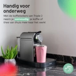 Triple J® Koffiebeker To Go - Thermosbeker - BPA & Lekvrij - 380ml - Roze -Kookgerei Koning Verkoop 1200x1200 136