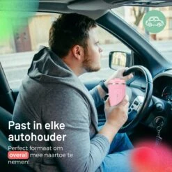 Triple J® Koffiebeker To Go - Thermosbeker - BPA & Lekvrij - 380ml - Roze -Kookgerei Koning Verkoop 1200x1200 138