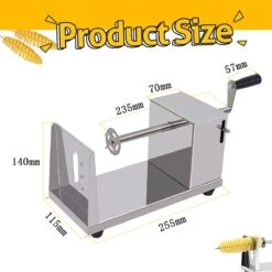 Uten YF-PT100 - Potato Twister - Aardappel Spiraal Snijder - Groentesnijder Voor Courgetti - Rvs -Kookgerei Koning Verkoop 1200x1200 1437