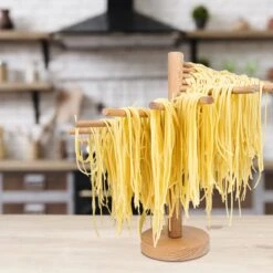 Nimma® Pasta Droogrek - Inklapbaar Pastarek - Pasta Maker - Zelf Spaghetti Maken - Tot 2.5 KG - Bamboe -Kookgerei Koning Verkoop 1200x1200 1457