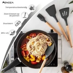 Kookgerei Set 11-delig Met Houder - Keukengerei Set - Maatlepel Set - Hittebestendig BPA Vrij Siliconen - Keukengerei -Kookgerei Koning Verkoop 1200x1200 1474