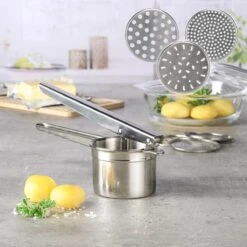 Haushalt 14073 - Aardappelpers - Puree - RVS - 3 Losse Schijven -Kookgerei Koning Verkoop 1200x1200 1480
