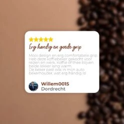 SIP !T® Premium RVS Koffiebeker To Go Thermosbeker – 380 ML – Herbruikbare Koffie & Theebeker – Lekvrij – Zwart - Valentijn -Kookgerei Koning Verkoop 1200x1200 150