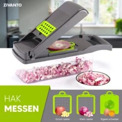 Groentesnijder - Mandoline, Keukensnijder & Uiensnijder - Multifunctioneel Groente Snijder - Spiraalsnijder - Frietsnijder - Rasp - BPA Vrij & Anti-slip - Inclusief Handleiding - 15 Delig Van Zivanto 12 Groentesnijder - Mandoline, Keukensnijder & Uiensnijder - Multifunctioneel Groente Snijder - Spiraalsnijder - Frietsnijder - Rasp - BPA Vrij & Anti-slip - Inclusief Handleiding - 15 Delig Van Zivanto -Kookgerei Koning Verkoop 1200x1200 1511