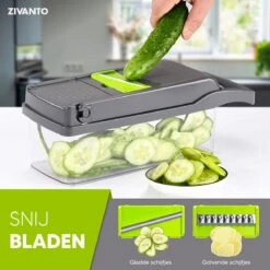 Groentesnijder - Mandoline, Keukensnijder & Uiensnijder - Multifunctioneel Groente Snijder - Spiraalsnijder - Frietsnijder - Rasp - BPA Vrij & Anti-slip - Inclusief Handleiding - 15 Delig Van Zivanto 13 Groentesnijder - Mandoline, Keukensnijder & Uiensnijder - Multifunctioneel Groente Snijder - Spiraalsnijder - Frietsnijder - Rasp - BPA Vrij & Anti-slip - Inclusief Handleiding - 15 Delig Van Zivanto -Kookgerei Koning Verkoop 1200x1200 1512