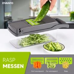 Groentesnijder - Mandoline, Keukensnijder & Uiensnijder - Multifunctioneel Groente Snijder - Spiraalsnijder - Frietsnijder - Rasp - BPA Vrij & Anti-slip - Inclusief Handleiding - 15 Delig Van Zivanto 14 Groentesnijder - Mandoline, Keukensnijder & Uiensnijder - Multifunctioneel Groente Snijder - Spiraalsnijder - Frietsnijder - Rasp - BPA Vrij & Anti-slip - Inclusief Handleiding - 15 Delig Van Zivanto -Kookgerei Koning Verkoop 1200x1200 1513