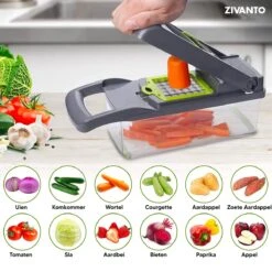 Groentesnijder - Mandoline, Keukensnijder & Uiensnijder - Multifunctioneel Groente Snijder - Spiraalsnijder - Frietsnijder - Rasp - BPA Vrij & Anti-slip - Inclusief Handleiding - 15 Delig Van Zivanto 16 Groentesnijder - Mandoline, Keukensnijder & Uiensnijder - Multifunctioneel Groente Snijder - Spiraalsnijder - Frietsnijder - Rasp - BPA Vrij & Anti-slip - Inclusief Handleiding - 15 Delig Van Zivanto -Kookgerei Koning Verkoop 1200x1200 1514
