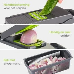 Groentesnijder - Mandoline, Keukensnijder & Uiensnijder - Multifunctioneel Groente Snijder - Spiraalsnijder - Frietsnijder - Rasp - BPA Vrij & Anti-slip - Inclusief Handleiding - 15 Delig Van Zivanto 17 Groentesnijder - Mandoline, Keukensnijder & Uiensnijder - Multifunctioneel Groente Snijder - Spiraalsnijder - Frietsnijder - Rasp - BPA Vrij & Anti-slip - Inclusief Handleiding - 15 Delig Van Zivanto -Kookgerei Koning Verkoop 1200x1200 1515