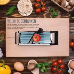 Merkloos Bryx Mandoline Keukensnijder - Multifunctionele Groentesnijder - Nicer Dicer - Uiensnijder & Frietsnijder -Kookgerei Koning Verkoop 1200x1200 1539