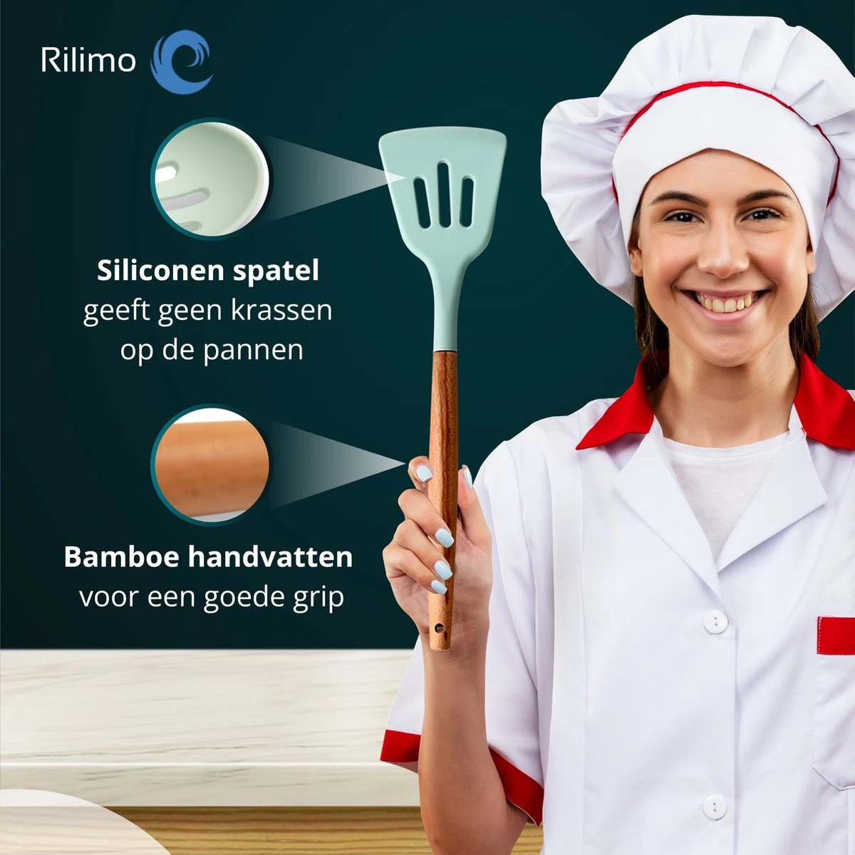 Keukengerei Set Met Houder - Kookgerei Set Spatel Pot - Keukengerei Keukenset - 12 Delig Mint Groen 5 Keukengerei Set Met Houder - Kookgerei Set Spatel Pot - Keukengerei Keukenset - 12 Delig Mint Groen - Afbeelding 5