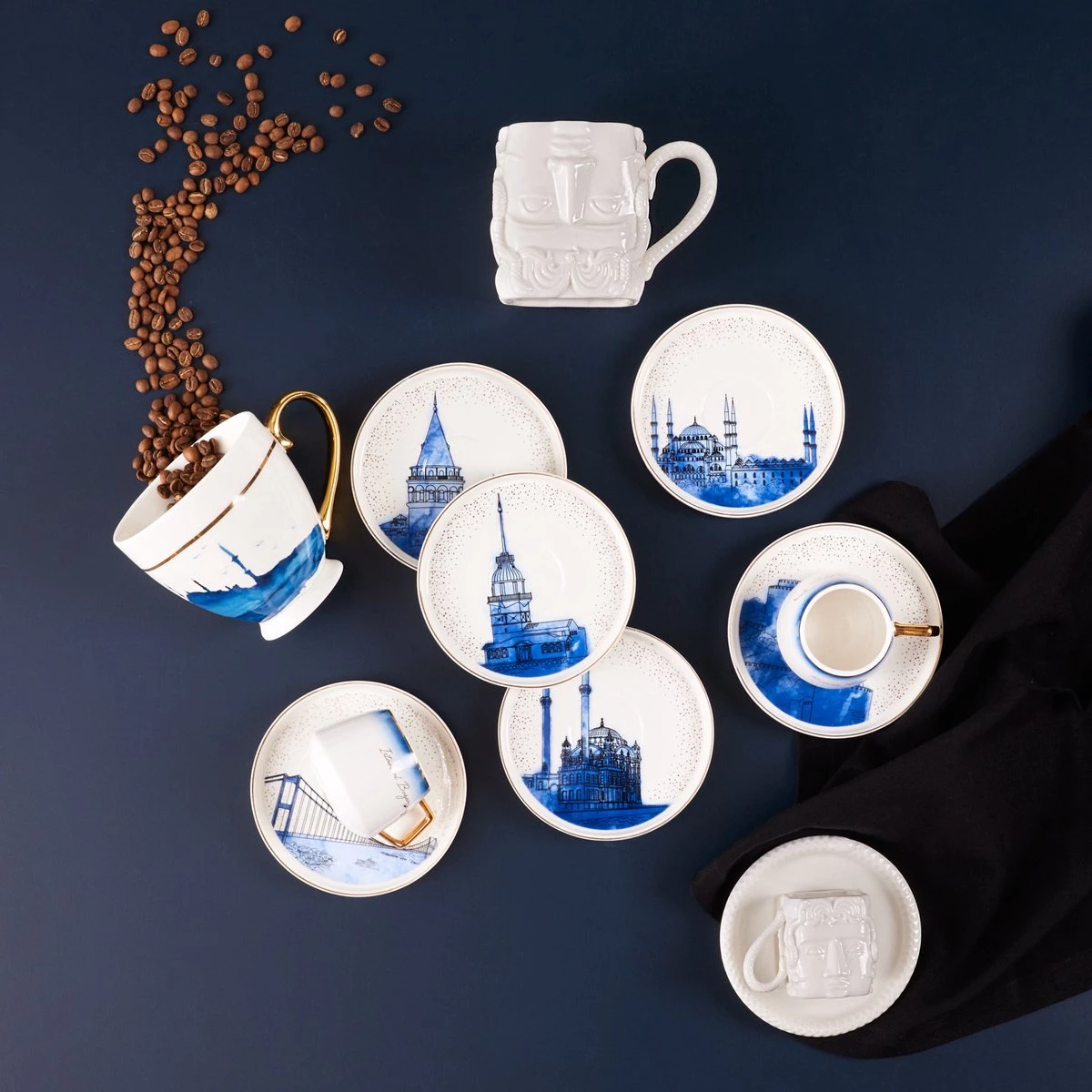 KARACA -ISTANBUL- 12 DELIGE- KOFFIEKOPJES VOOR 6 PERSONEN SET-Karaca Istanbul Set Van 12 Koffiekopjes 90 Ml- Moccamokken -espressokopjes Set Van Porselein, 6 Personen Robuuste Mokkatas, Porselein 2 KARACA -ISTANBUL- 12 DELIGE- KOFFIEKOPJES VOOR 6 PERSONEN SET-Karaca Istanbul Set Van 12 Koffiekopjes 90 Ml- Moccamokken -espressokopjes Set Van Porselein, 6 Personen Robuuste Mokkatas, Porselein - Afbeelding 2