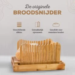 JPR Broodsnijder Hulpmiddel - Broodsnijder Bamboe - Broodsnijplank - Broodbakken - Inclusief Broodmes -Kookgerei Koning Verkoop 1200x1200 1632