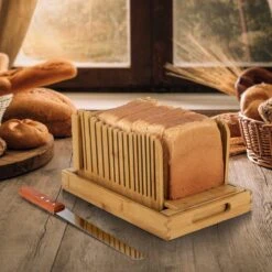 JPR Broodsnijder Hulpmiddel - Broodsnijder Bamboe - Broodsnijplank - Broodbakken - Inclusief Broodmes -Kookgerei Koning Verkoop 1200x1200 1633