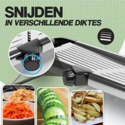 Nince - Multifunctionele Groentesnijder - Mandoline Slicer Dicer - Groentesnijder - Uiensnijder -Kookgerei Koning Verkoop 1200x1200 1674
