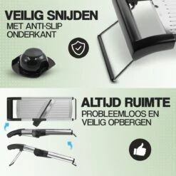 Nince - Multifunctionele Groentesnijder - Mandoline Slicer Dicer - Groentesnijder - Uiensnijder -Kookgerei Koning Verkoop 1200x1200 1675