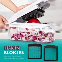 Cavos - Multifunctionele Groentesnijder - Mandoline - Uiensnijder - Frietsnijder - Rasp - Vlijmscherp - BPA-vrij 13 Cavos - Multifunctionele Groentesnijder - Mandoline - Uiensnijder - Frietsnijder - Rasp - Vlijmscherp - BPA-vrij -Kookgerei Koning Verkoop 1200x1200 1709