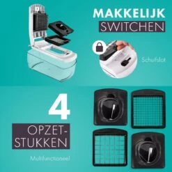 Cavos - Multifunctionele Groentesnijder - Mandoline - Uiensnijder - Frietsnijder - Rasp - Vlijmscherp - BPA-vrij 14 Cavos - Multifunctionele Groentesnijder - Mandoline - Uiensnijder - Frietsnijder - Rasp - Vlijmscherp - BPA-vrij -Kookgerei Koning Verkoop 1200x1200 1710
