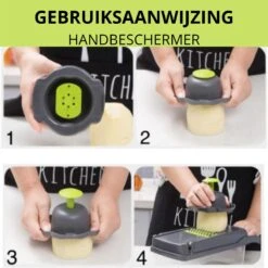 W&Z® Multifunctionele Groentesnijder - Mandoline -Fritessnijder - Keukensnijder - Groentehakker - 16 Delig -Kookgerei Koning Verkoop 1200x1200 1746