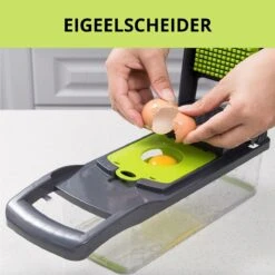 W&Z® Multifunctionele Groentesnijder - Mandoline -Fritessnijder - Keukensnijder - Groentehakker - 16 Delig -Kookgerei Koning Verkoop 1200x1200 1752