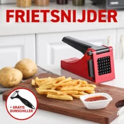 Merkloos Frietsnijder - Patatsnijder - Groentesnijder - Roestvrijstalen Snijrooster - Raspen, Schillers & Snijders - Rood 11 Merkloos Frietsnijder - Patatsnijder - Groentesnijder - Roestvrijstalen Snijrooster - Raspen, Schillers & Snijders - Rood -Kookgerei Koning Verkoop 1200x1200 1765