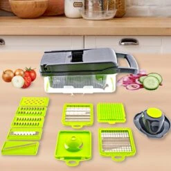 Luxoo Groentesnijder Multifunctioneel - Mandoline - Groentensnijder - Keukensnijder -Kookgerei Koning Verkoop 1200x1200 1769